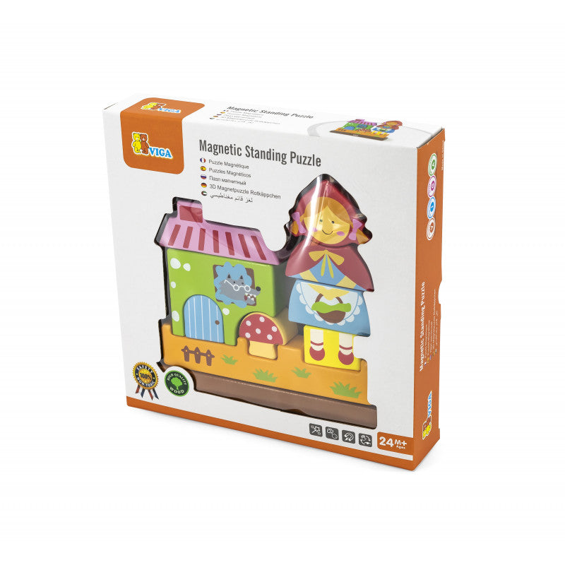 Puzzle magnetic Scufita Rosie, VIGA