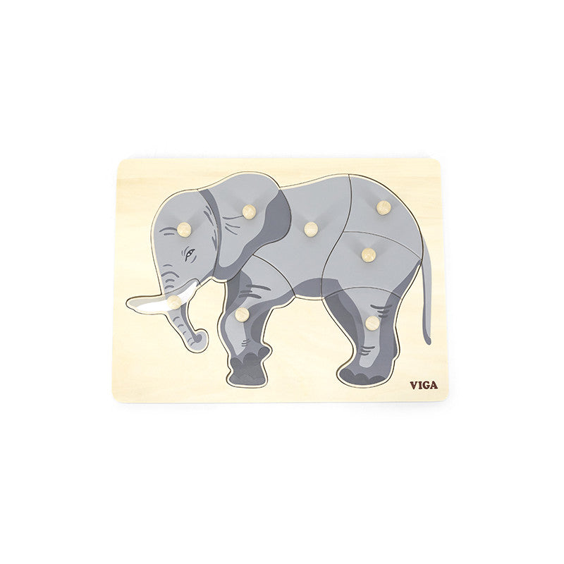 Puzzle Montessori, Elefant, VIGA