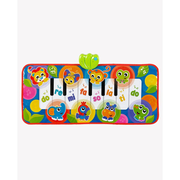 Salteluta pentru bebelusi, Pian de Jucarie, Jumbo Jungle Musical, 79 cm, Cu 8 melodii , Playgro