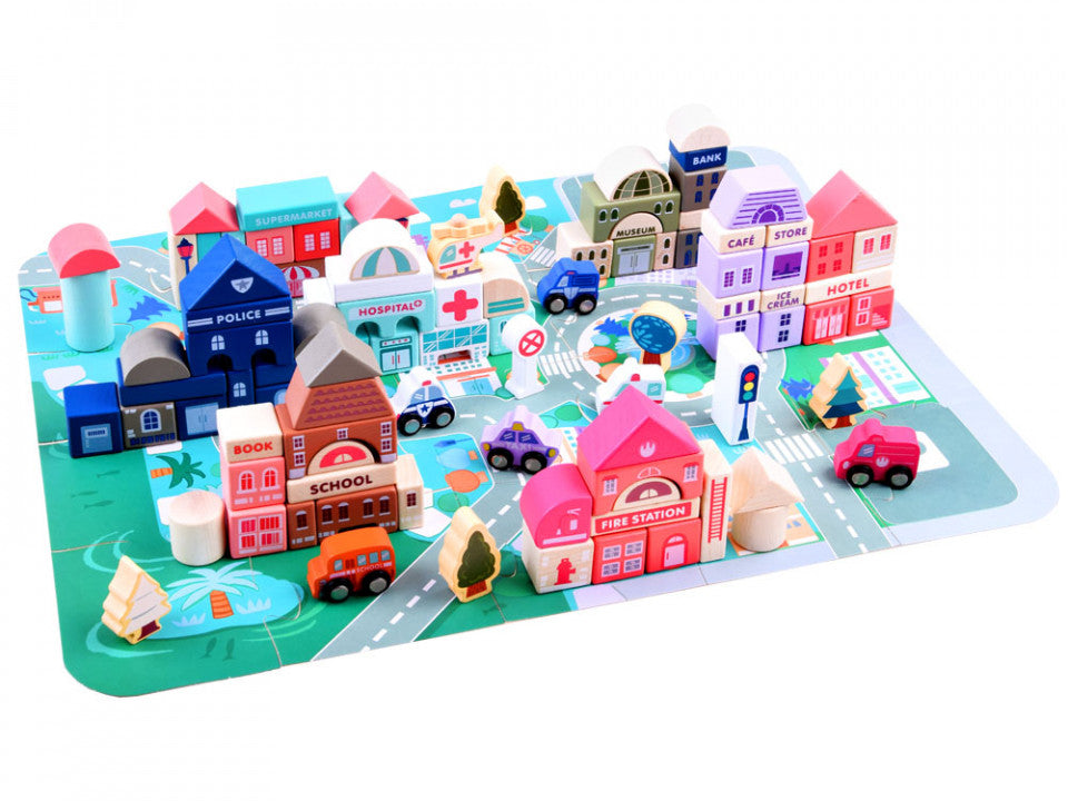 Set de constructie, City Puzzle, 135 de piese, Jokomisiada