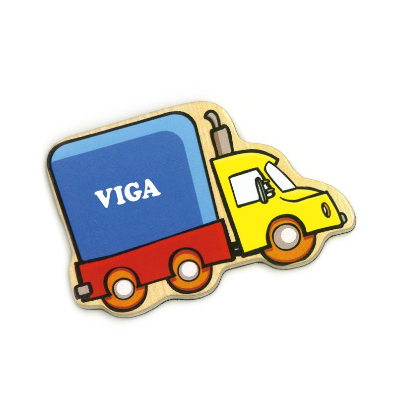 Set vehicule magnetice din lemn, VIGA