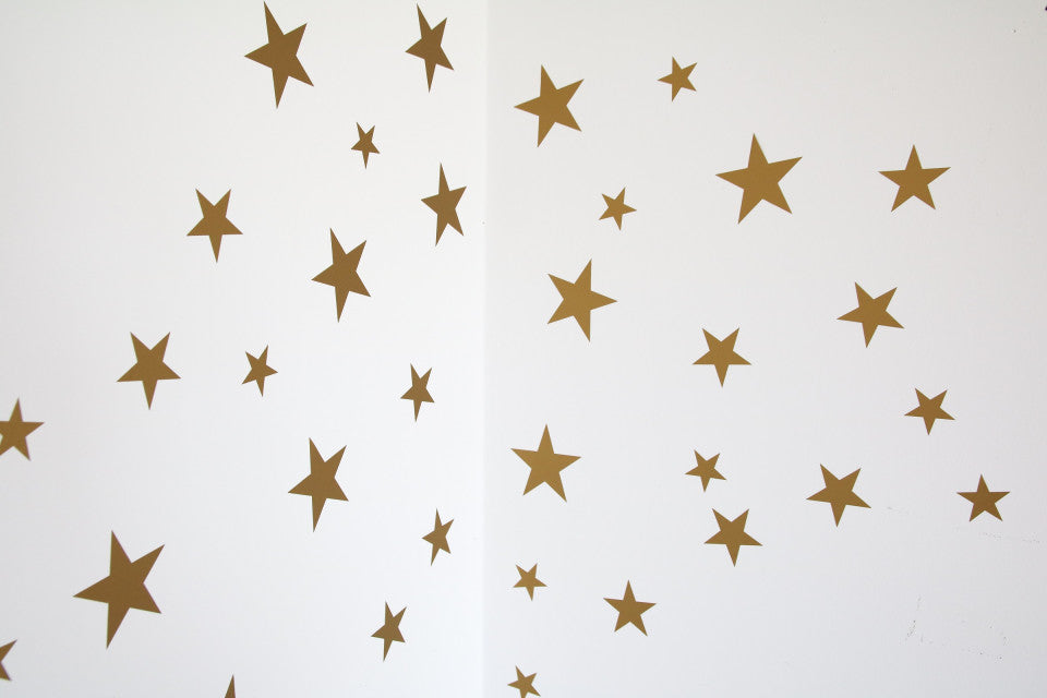 Stickere de perete, pentru camera copilului, aurii, Tiny Star