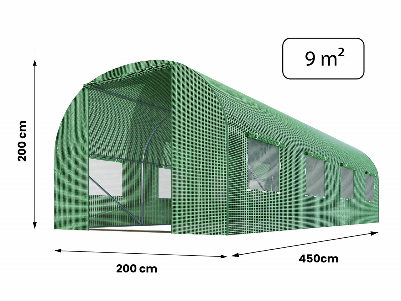 Tunel de gradina 2x4,5xH2m (9m2) Plonos